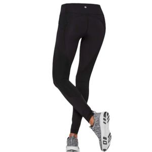 LULULEMON All The Right Places 28" Black Leggings with Pockets sz 8 RARE